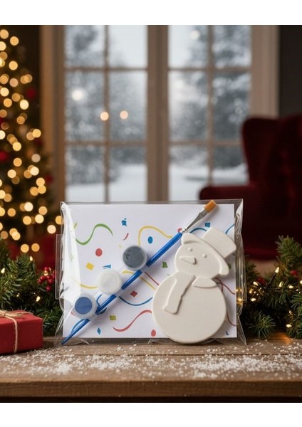 10 Adet-Kardan Adam 5 ve Noel Baba Model5/taşboyama,kendin Yap,dıy,doğum Günü Hediyesi modelleri