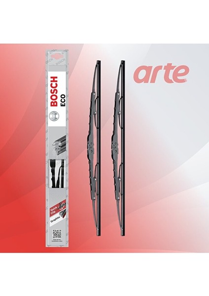 Nissan Qashqai Ön Silecek Takımı | Ara. 2013 - Haz. 2021 | Bosch Eco Serisi | 2'li Set |