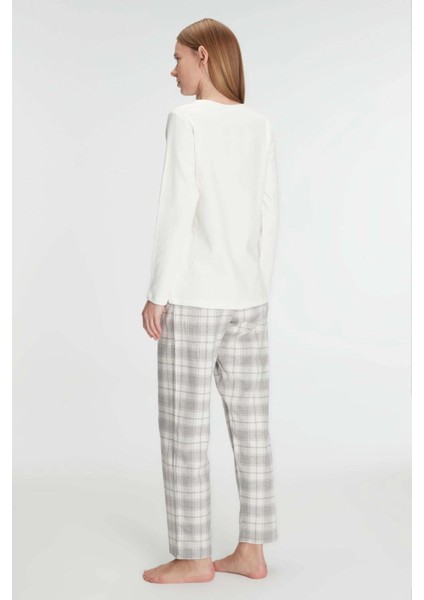 Anıl Uzun Kol Pamuklu Kışlık Pijama Takımı modelleri