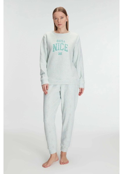 Arias Closet Uzun Kol Polar Pijama Takımı