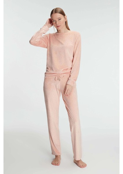 Arias Closet Uzun Kol Sweatshirt ve Pantolon Takım Pijama Takımı
