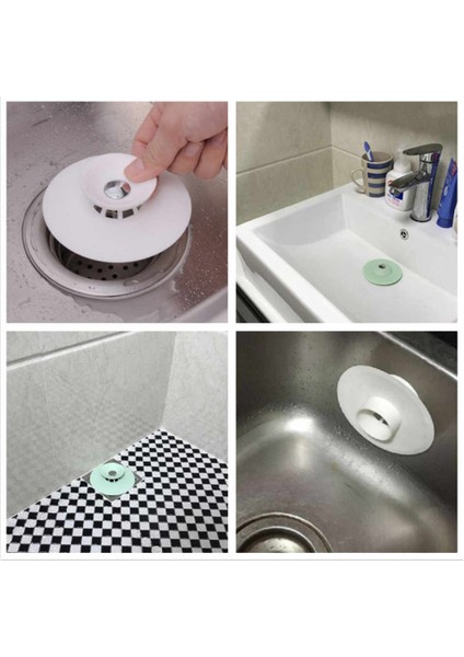 Vakumlu Lavabo Süzgeci - Tahliye ve Durdurma Süzgeci + Kirpi Tasarımlı Rende - 2li Set D5E2R6 fiyatları