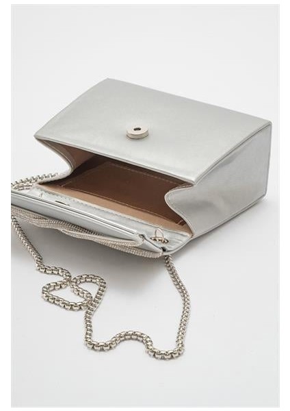 Kadın Blb Gümüş Cilt Taşlı Abiye Çanta fırsatları