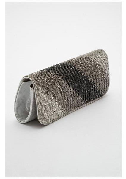 Kadın Blaj Gümüş Dikdörtgen Taşlı Çanta fiyatları