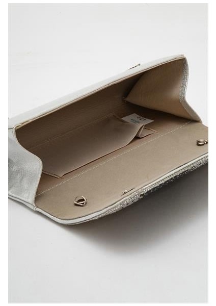 Kadın Blaj Gümüş Dikdörtgen Taşlı Çanta modelleri