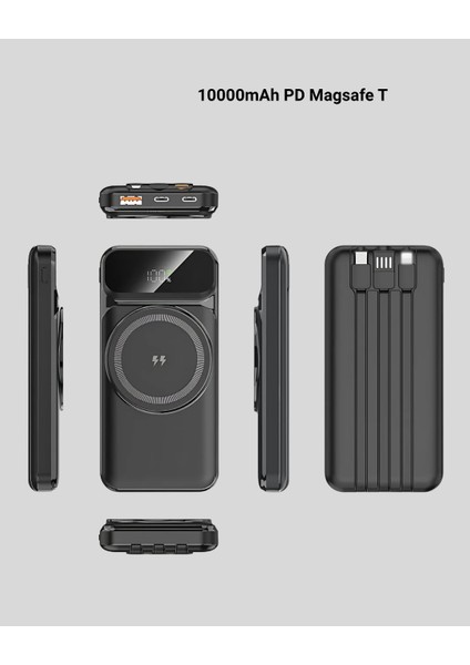 10000 Mah Kablosuz Powerbank – 15W Hızlı Şarj, Typec Çoklu Çıkışlı fiyatları