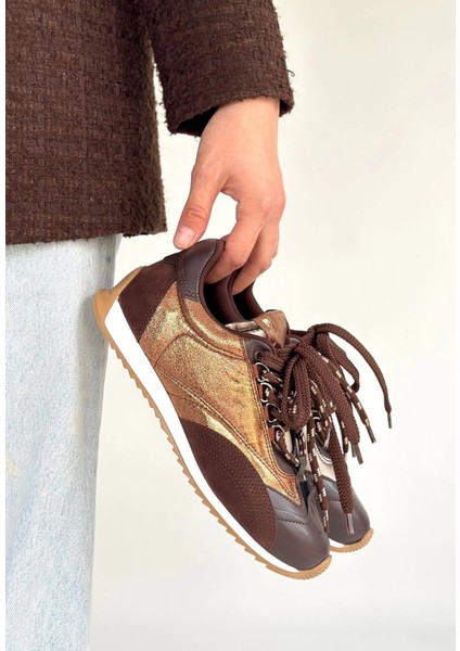 Nrtmsa Ranu Kahverengi Cilt Paraşüt Detaylı Bağcıklı Spor Ayakkabı (Numara: 39) fiyatları