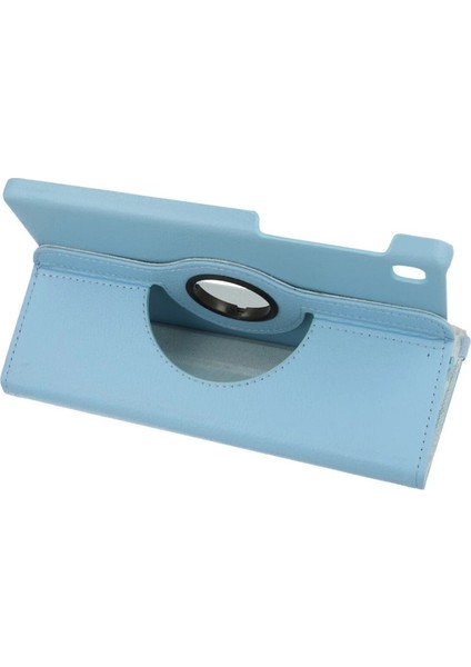 Samsung Galaxy T220 Tab A7 Lite 8.7 Kılıf 360 Tablet Deri Kılıf - Turkuaz