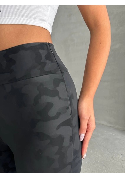 Nrtmsa Gizli Yan Fermuarlı Bulut Desenli Tayt Siyah H248638 (Beden: M) fiyatları