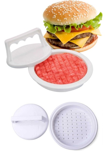 Hamburger Yapma Aparatı + Kirpi Tasarımlı Rende Seti - 2li Set K4B1T1 modelleri