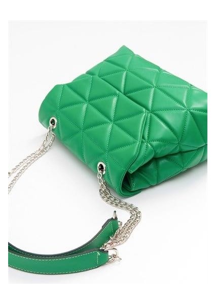 Kadın Mlny Yaşil Kapitone Çanta