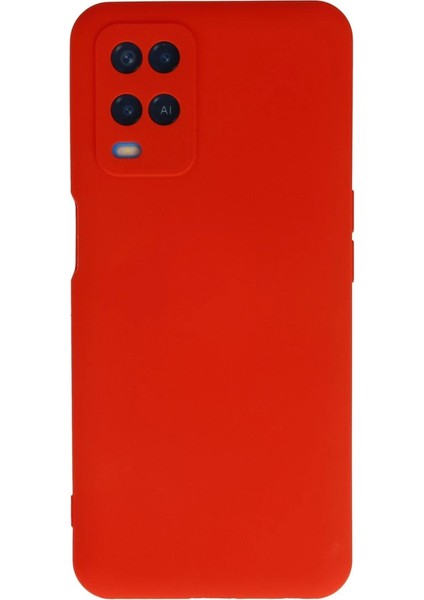 Oppo A54 4g Kılıf Nano Içi Kadife Silikon - Kırmızı
