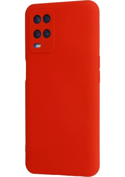 Oppo A54 4g Kılıf Nano Içi Kadife Silikon - Kırmızı modelleri