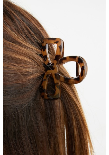 Leopar Desenli Fiyonk Mandal Toka