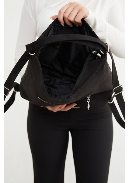 Taş Işlemeli Süet Kol ve Sırt Çantası indirimleri