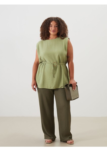 Yeni Sezon Bisiklet Yaka Kuşaklı Bluz fiyatları