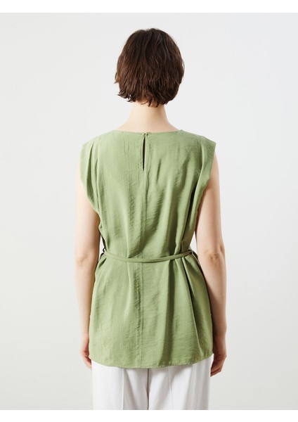 Yeni Sezon Bisiklet Yaka Kuşaklı Bluz indirimleri