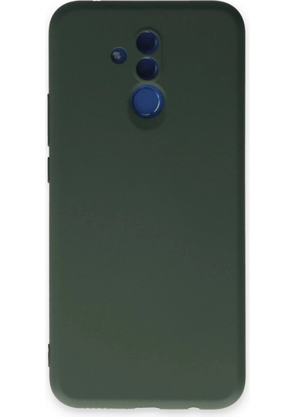 Ieg Huawei Mate 20 Lite Kılıf Nano Içi Kadife Silikon - Koyu Yeşil