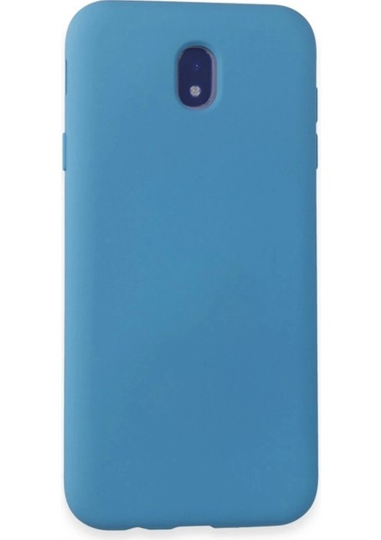 Ieg Samsung Galaxy J7 Pro / J730 Kılıf Nano Içi Kadife Silikon - Mavi