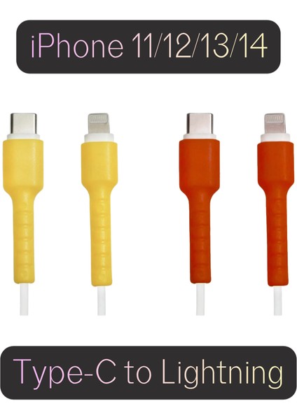 Ios Type-C To Lightning Şarj Kablo Ucu Koruyucu – iPhone 11-12-13-14 | Taraftar Renkleri Seti | Gs fırsatları