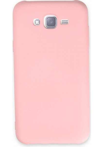 Ieg Samsung Galaxy J7 Kılıf Nano Içi Kadife Silikon - Pudra