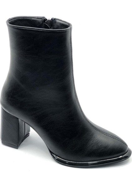 Feles Dikiş Detaylı Klasik Topuklu Kadın Bot