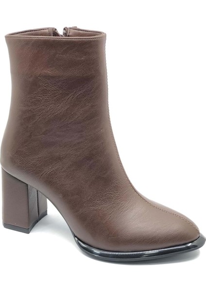 Feles Dikiş Detaylı Klasik Topuklu Kadın Bot