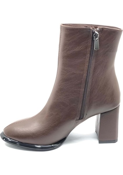 Feles Dikiş Detaylı Klasik Topuklu Kadın Bot modelleri