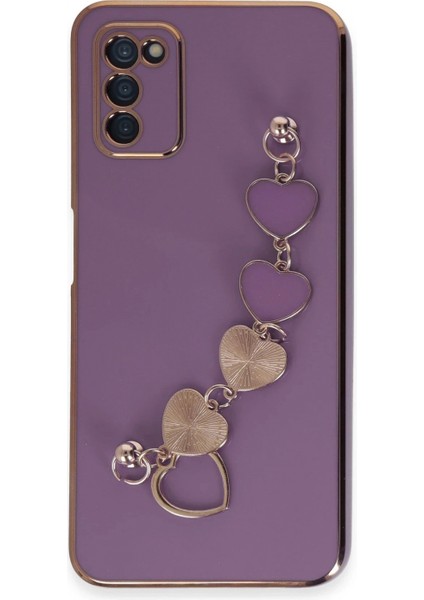 Ieg Samsung Galaxy A03S Kılıf Esila Silikon - Mor