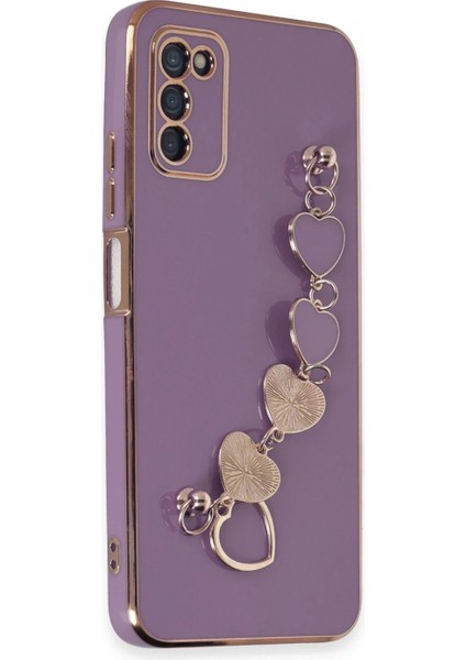 Ieg Samsung Galaxy A03S Kılıf Esila Silikon - Mor modelleri