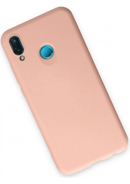 Ieg Huawei P20 Lite Kılıf Nano Içi Kadife Silikon - Pudra modelleri