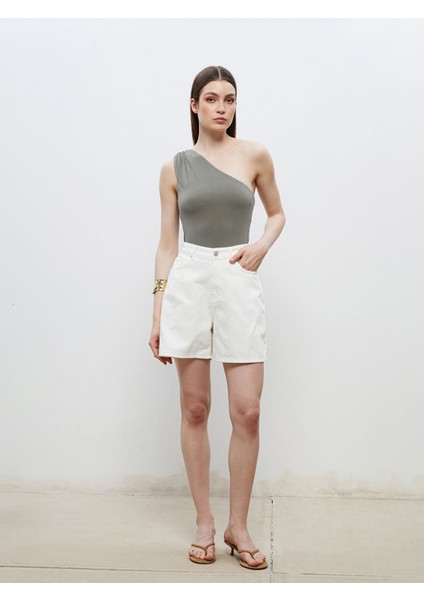 Yeni Sezon Loose Fit Kadın Jean Şort