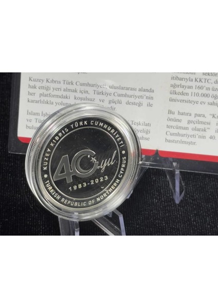 Kktc'nin Kuruluşunun 40. Yılı Gümüş Hatıra Sikkesi indirimleri