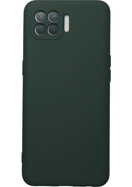 Ieg Oppo Reno 4 Lite Kılıf Nano Içi Kadife Silikon - Koyu Yeşil