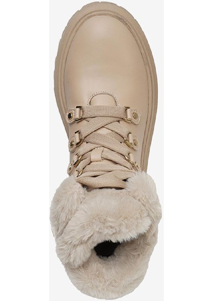 Kadın Koyu Bej Hakiki Deri Casual Bot 3K2UB32782