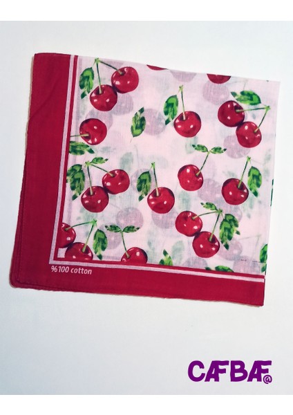 Cafbaf Fular Bandana Kirazlar MODEL.8508