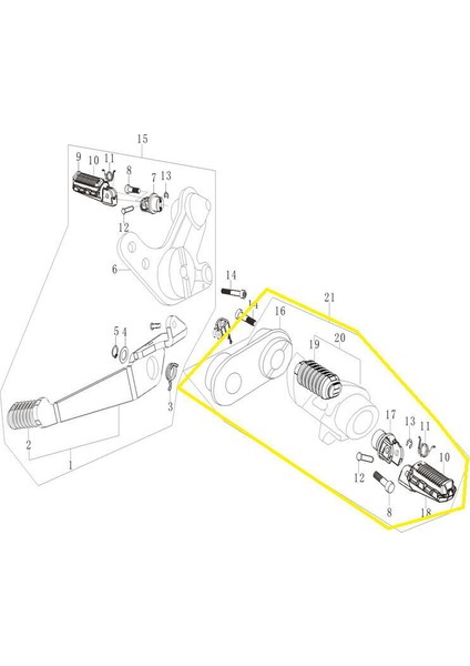 GV650 Ön Basamak Komple Sol fiyatları