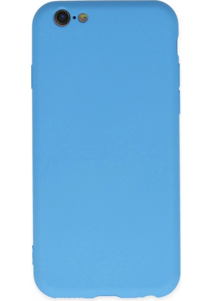 Ieg iPhone 6 Plus Kılıf Nano Içi Kadife Silikon - Mavi