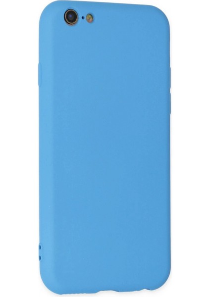 Ieg iPhone 6 Plus Kılıf Nano Içi Kadife Silikon - Mavi modelleri