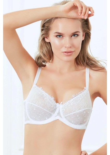 Bicomi Balenli Desteksiz Dolgusuz Toparlayıcı Dantelli Küçültücü Sütyen