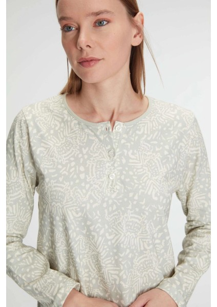 Bicomi Pamuklu Uzun Kollu Gecelik indirimleri