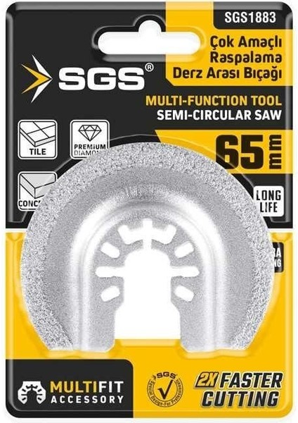 Sgs 1883 Derz Arası Raspalama Bıçağı 65 mm Elmas