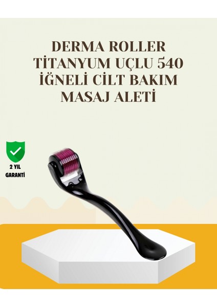 Ieg® Titanyum Dermaroller 540 Iğne Cilt Onarım ve Kolajen Üretim Desteği