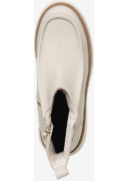 Kadın Ekru Hakiki Deri Casual Bot 3K2UB32740