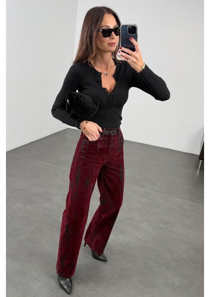 Siyah Fitilli Yumoş Triko modelleri