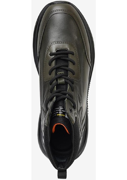 Erkek Haki Hakiki Deri Sneaker Bot 3K1UB16490