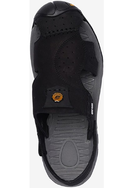 Erkek Siyah Hakiki Deri Sandalet 4Y1CS14631