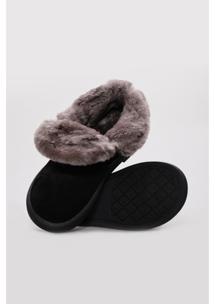 Hakiki Deri Kürklü Kadın Klasik Bot 710KZA2000 modelleri