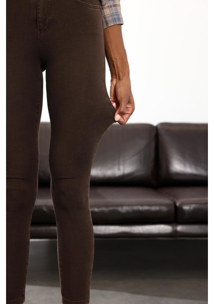 Kahverengi Ithal Full Likra Toparlayan Skinny Jean 7277 fiyatları