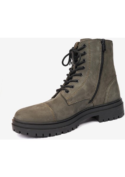 Erkek Haki Hakiki Deri Military Bot 5K1UB15070N modelleri